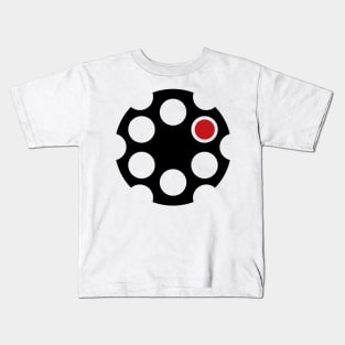 Russian Roulette Revolver Kids T-Shirt